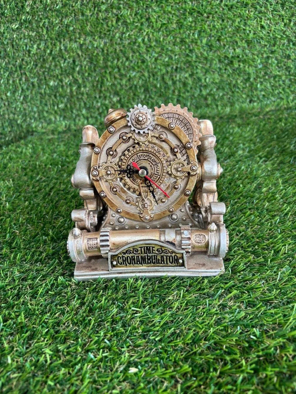 Alchemy Gothic Vault Time Cronambulator Steampunk Clock Vintage Winged Tested